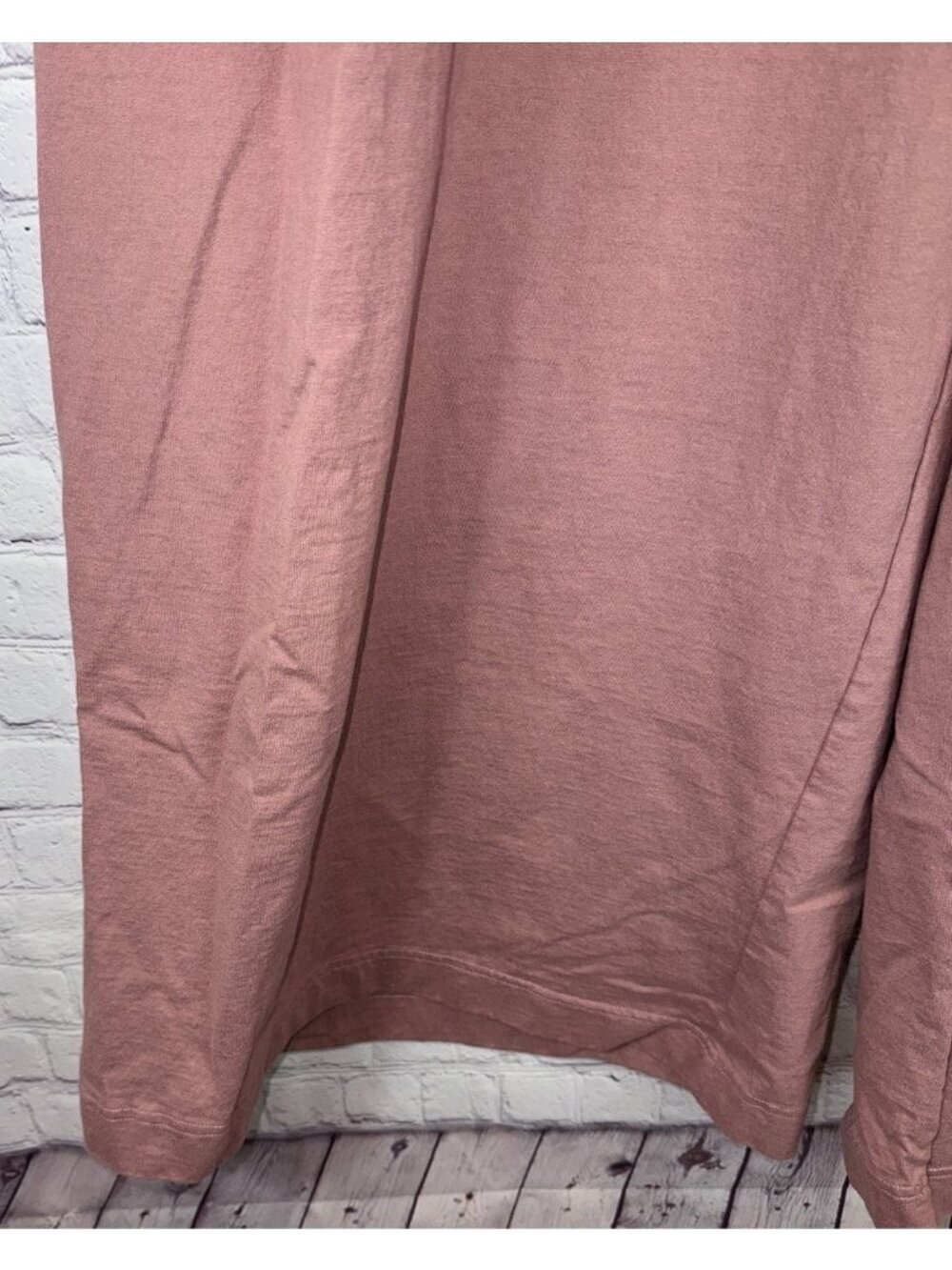 FREE PEOPLE BEACH Mauve Wide Leg Knit Lounge Pants Boho Fit Pockets Size Medium - Picture 3 of 7